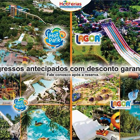 Flat Paradise, Piscinas Termais, Proximo Ao Centro - Hotferias Калдас Новас Екстериор снимка