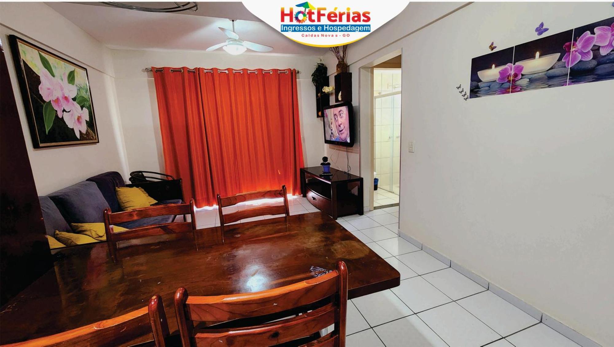 Flat Paradise, Piscinas Termais, Proximo Ao Centro - Hotferias Калдас Новас Екстериор снимка