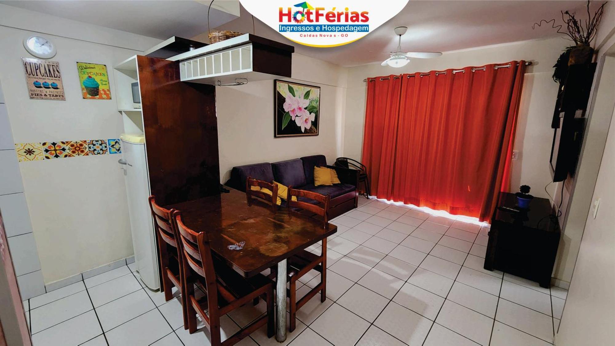 Flat Paradise, Piscinas Termais, Proximo Ao Centro - Hotferias Калдас Новас Екстериор снимка