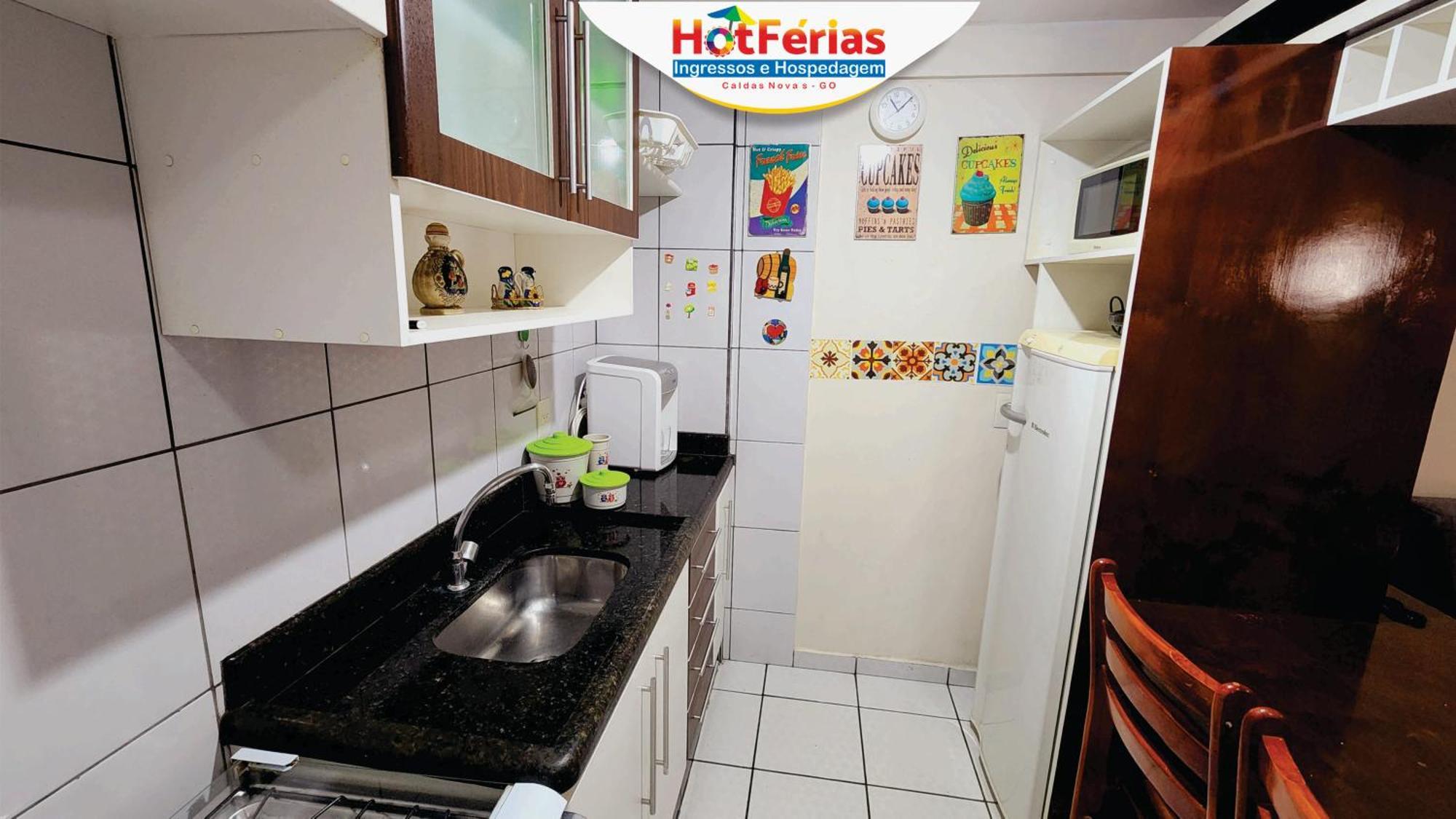 Flat Paradise, Piscinas Termais, Proximo Ao Centro - Hotferias Калдас Новас Екстериор снимка
