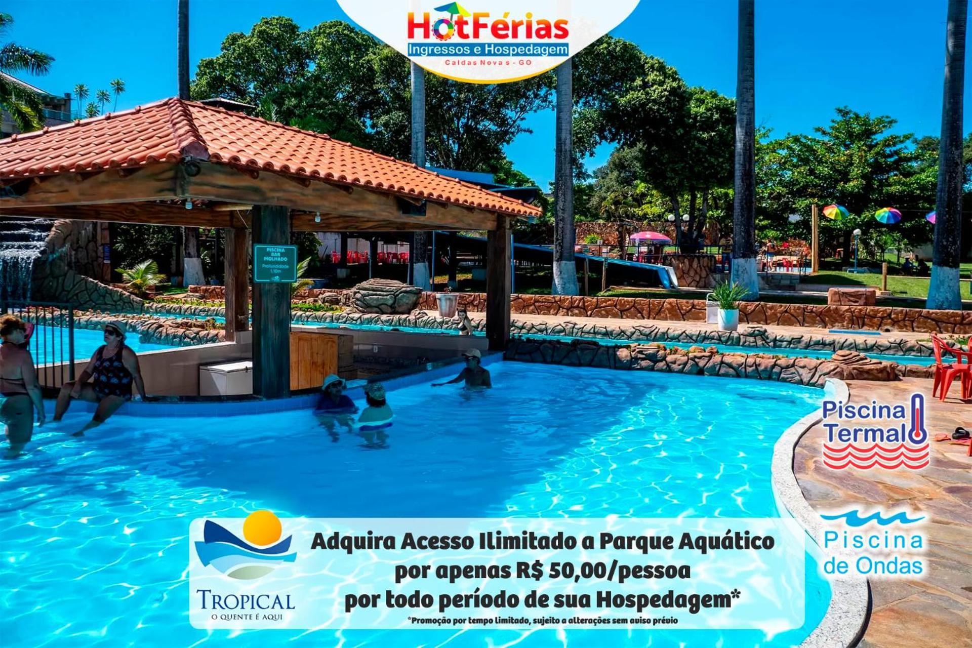 Flat Paradise, Piscinas Termais, Proximo Ao Centro - Hotferias Калдас Новас Екстериор снимка